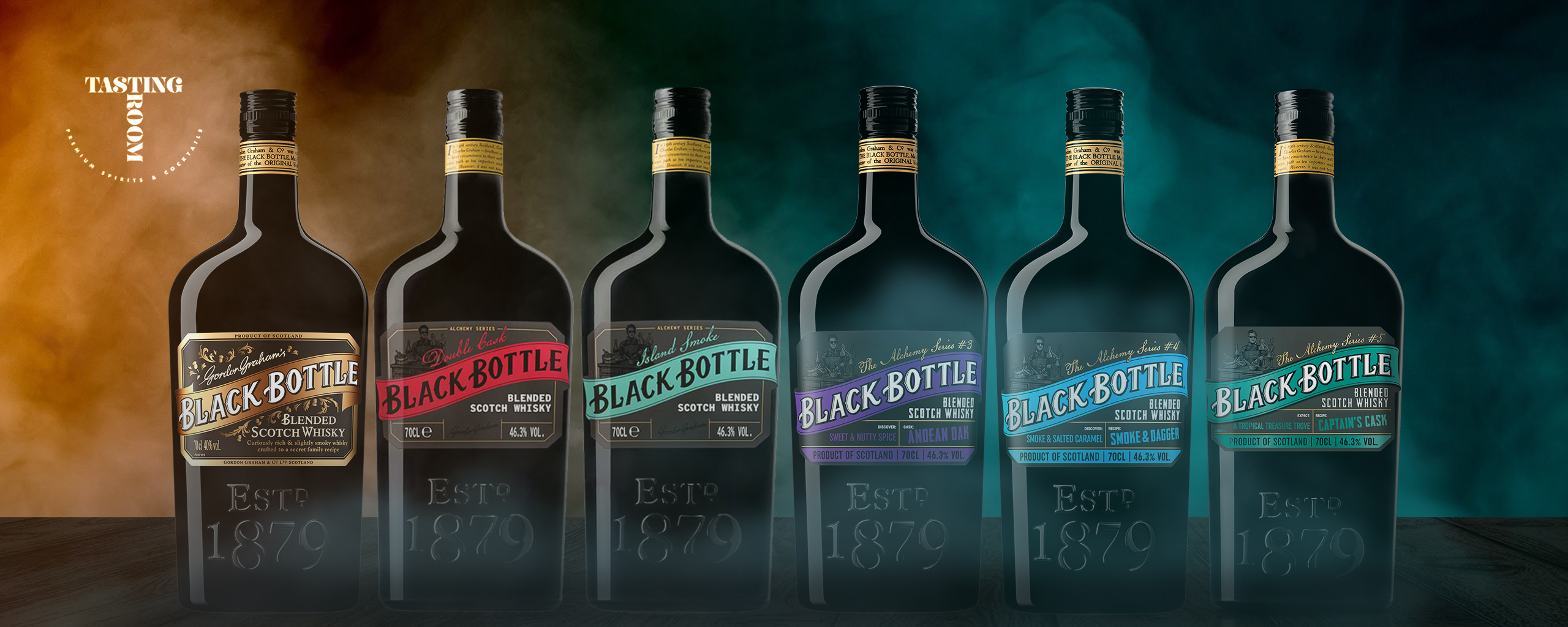black bottle tasting