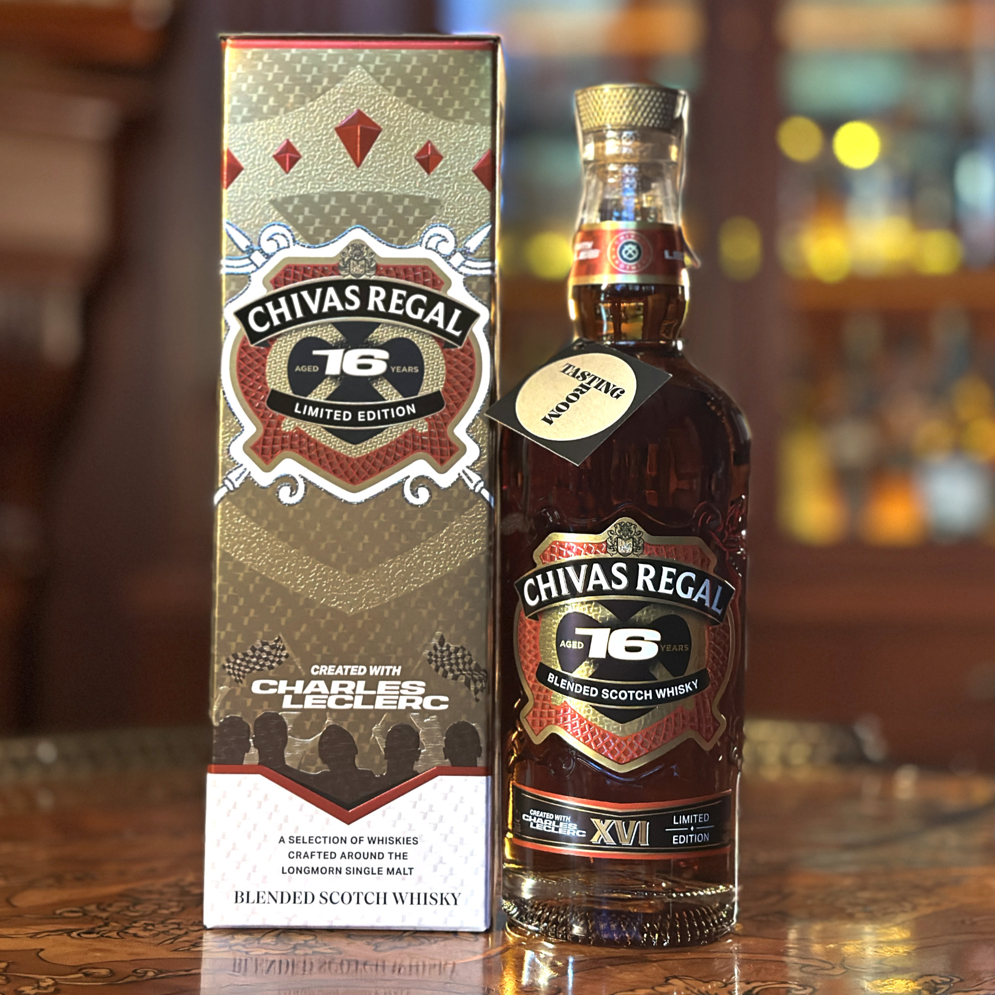 Chivas Regal 16 YO Limited Edition колаборация с топ пилотът от F1, Шарл Льоклер (Charles Leclerc)